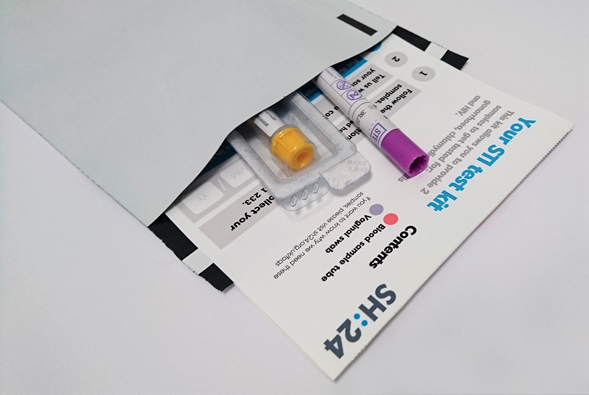 STI test kit image